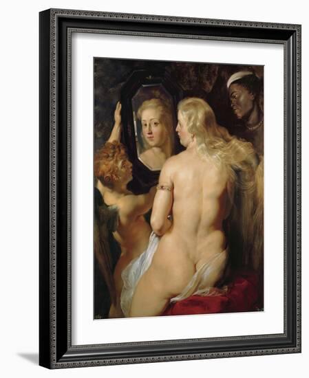 Venus at a Mirror-Peter Paul Rubens-Framed Giclee Print