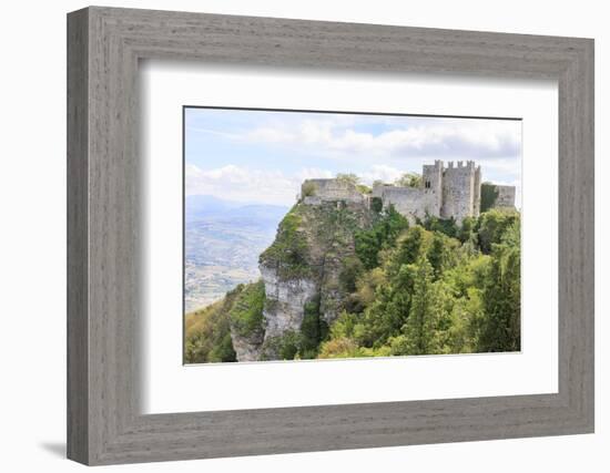 Venus Castle. Norman Structure from 12th Century. Erice. Sicily. Italy-Tom Norring-Framed Photographic Print