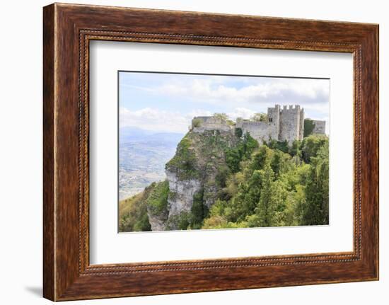 Venus Castle. Norman Structure from 12th Century. Erice. Sicily. Italy-Tom Norring-Framed Photographic Print