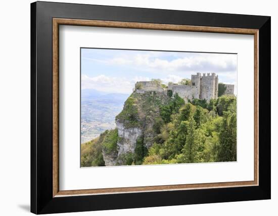 Venus Castle. Norman Structure from 12th Century. Erice. Sicily. Italy-Tom Norring-Framed Photographic Print