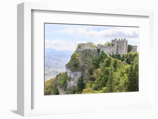 Venus Castle. Norman Structure from 12th Century. Erice. Sicily. Italy-Tom Norring-Framed Photographic Print