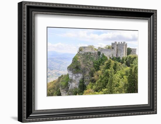 Venus Castle. Norman Structure from 12th Century. Erice. Sicily. Italy-Tom Norring-Framed Photographic Print