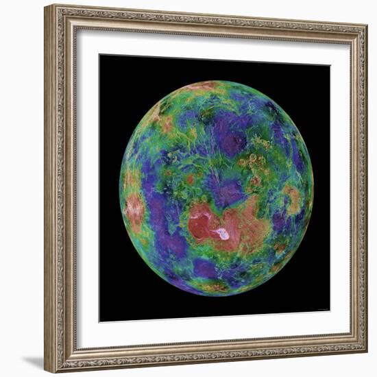 Venus Centered on the North Pole-Stocktrek Images-Framed Photographic Print