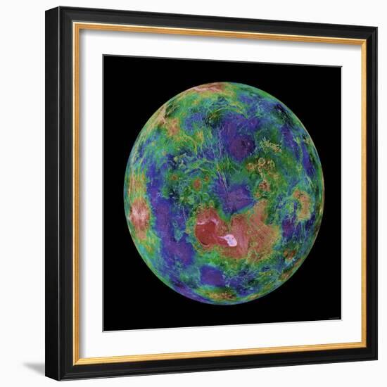 Venus Centered on the North Pole-Stocktrek Images-Framed Photographic Print