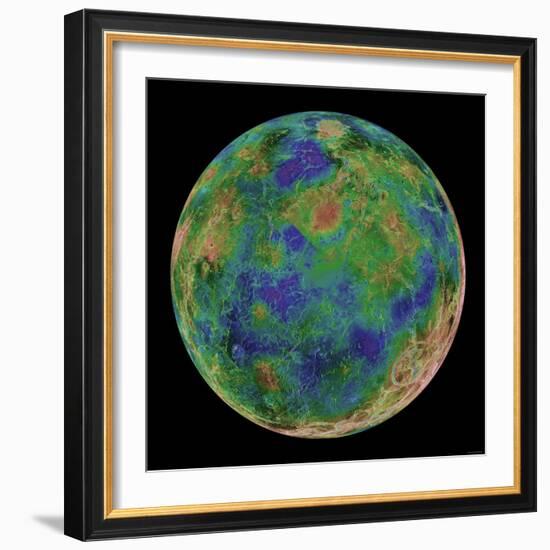 Venus Centered on the South Pole-Stocktrek Images-Framed Photographic Print