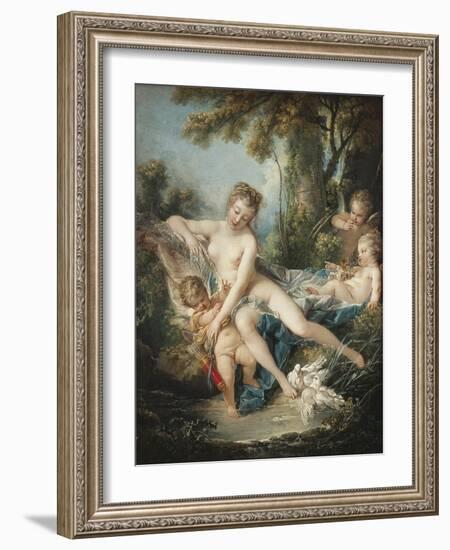 Venus Consoling Cupid-Francois Boucher-Framed Art Print