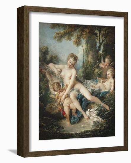 Venus Consoling Cupid-Francois Boucher-Framed Art Print