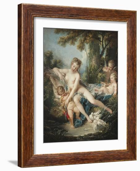 Venus Consoling Cupid-Francois Boucher-Framed Art Print