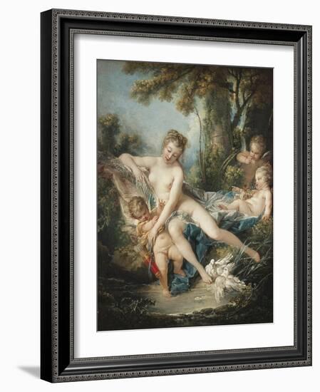 Venus Consoling Cupid-Francois Boucher-Framed Art Print