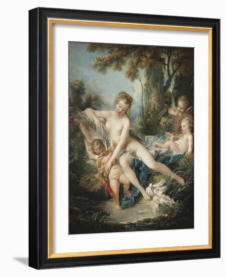 Venus Consoling Cupid-Francois Boucher-Framed Art Print