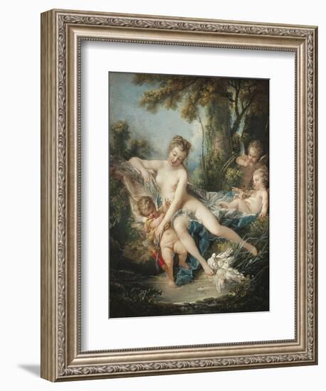 Venus Consoling Cupid-Francois Boucher-Framed Art Print