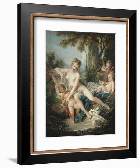 Venus Consoling Cupid-Francois Boucher-Framed Art Print