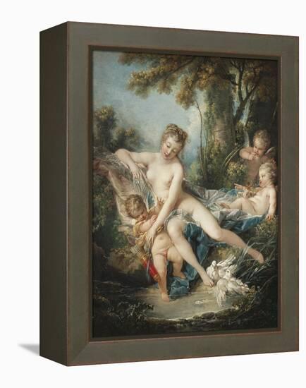 Venus Consoling Cupid-Francois Boucher-Framed Stretched Canvas