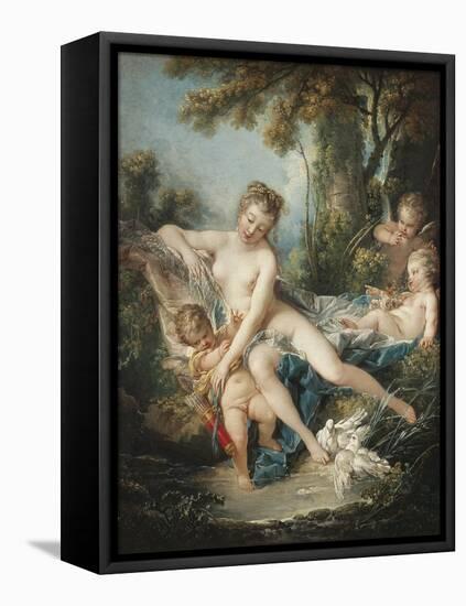 Venus Consoling Cupid-Francois Boucher-Framed Stretched Canvas