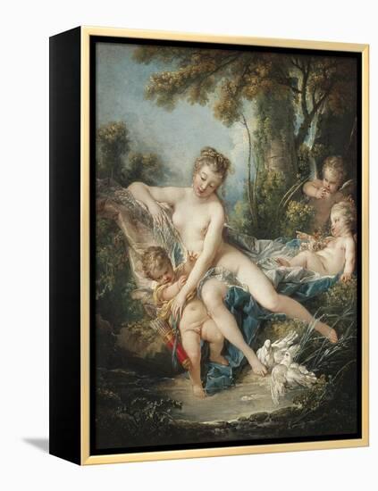 Venus Consoling Cupid-Francois Boucher-Framed Stretched Canvas