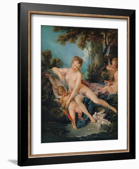 'Venus Consoling Love', 1751-Francois Boucher-Framed Giclee Print