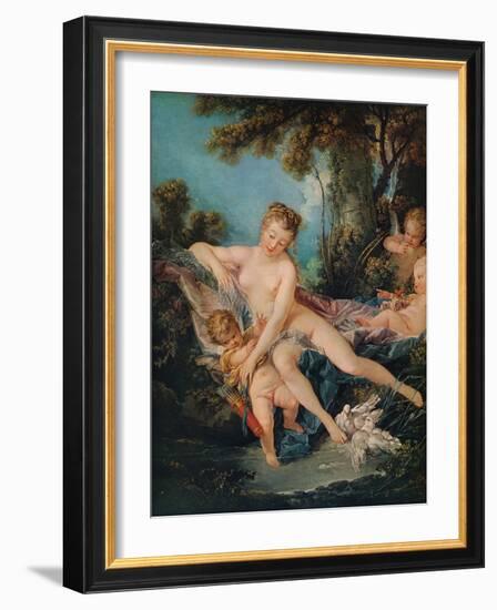 'Venus Consoling Love', 1751-Francois Boucher-Framed Giclee Print