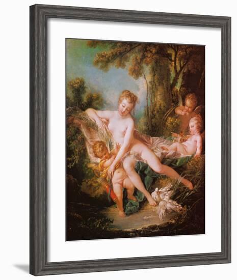 Venus Consoling Love-Francois Boucher-Framed Art Print