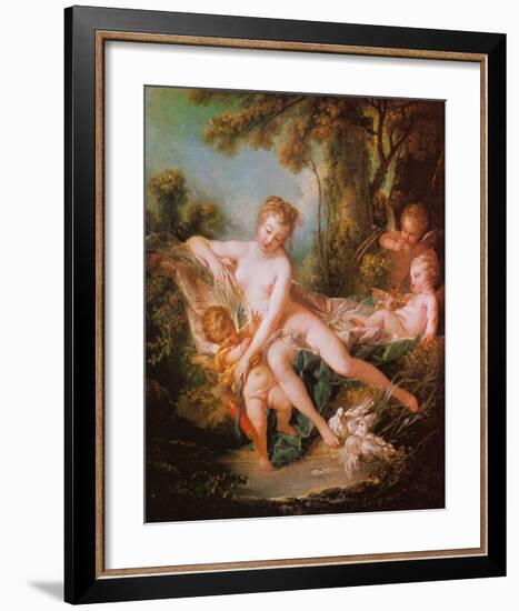 Venus Consoling Love-Francois Boucher-Framed Art Print