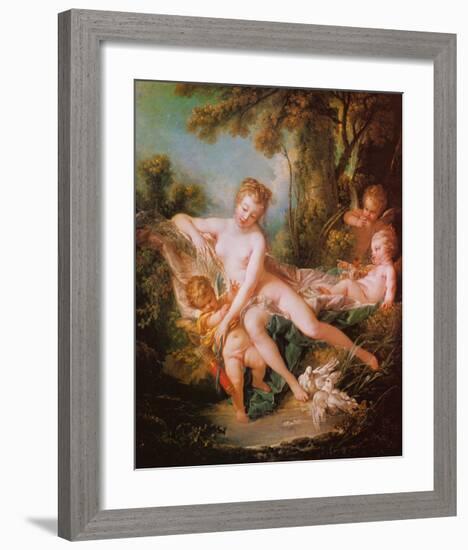 Venus Consoling Love-Francois Boucher-Framed Art Print