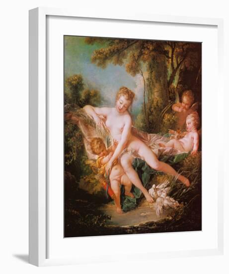 Venus Consoling Love-Francois Boucher-Framed Art Print