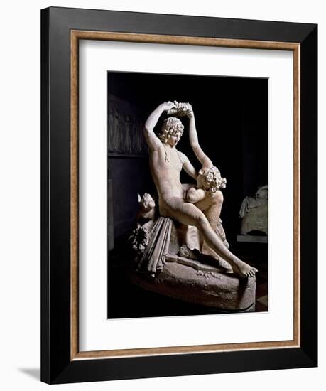 Venus Crowning Adonis-Antonio Canova-Framed Art Print