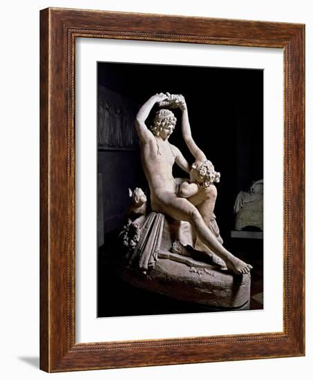 Venus Crowning Adonis-Antonio Canova-Framed Art Print