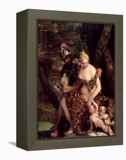 Venus, Cupid and Mars-Veronese-Framed Premier Image Canvas