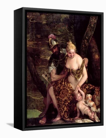 Venus, Cupid and Mars-Veronese-Framed Premier Image Canvas