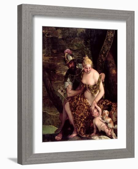 Venus, Cupid and Mars-Veronese-Framed Giclee Print