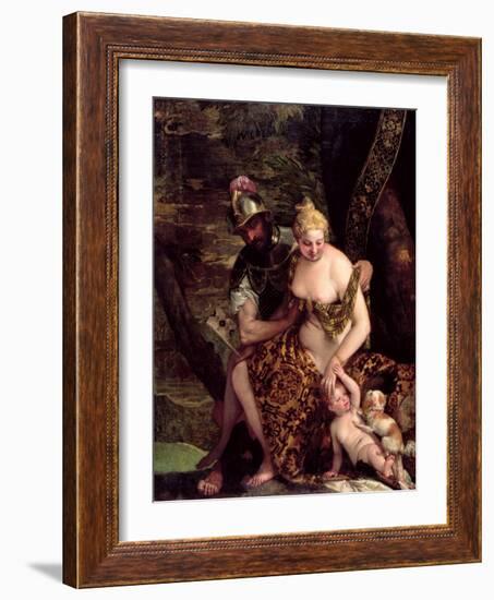 Venus, Cupid and Mars-Veronese-Framed Giclee Print