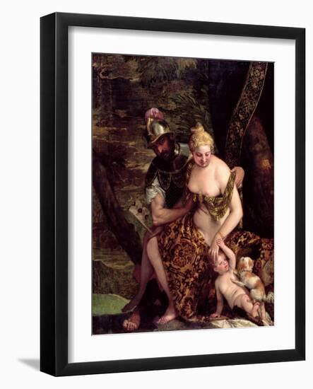 Venus, Cupid and Mars-Veronese-Framed Giclee Print