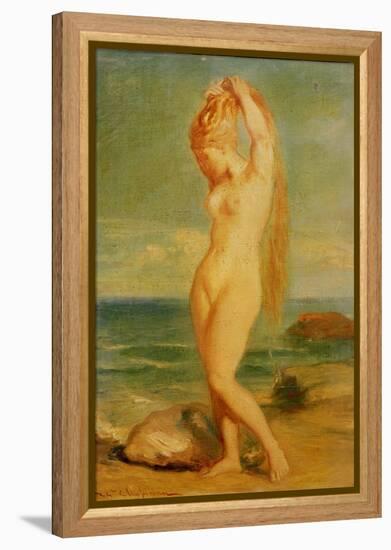 Venus Depicted in a Seascape (Study), 1839 (Oil on Study)-Theodore Chasseriau-Framed Premier Image Canvas
