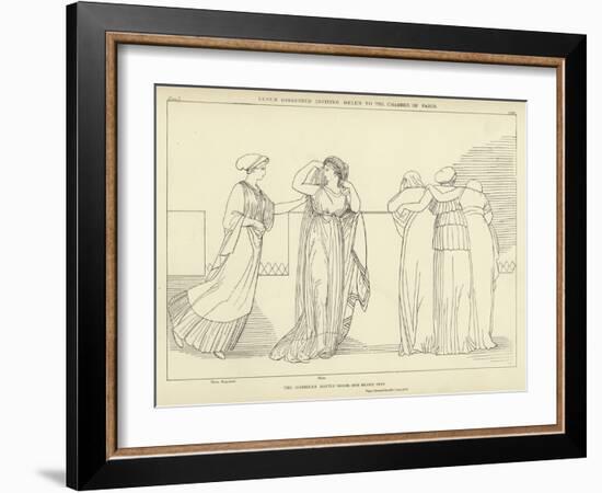 Venus Disguised Inviting Helen to the Chamber of Paris-John Flaxman-Framed Giclee Print