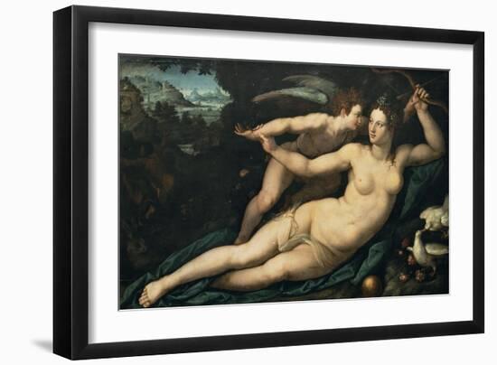 Vénus et l'Amour-Alessandro Allori-Framed Giclee Print