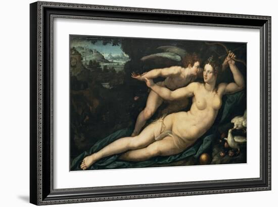 Vénus et l'Amour-Alessandro Allori-Framed Giclee Print