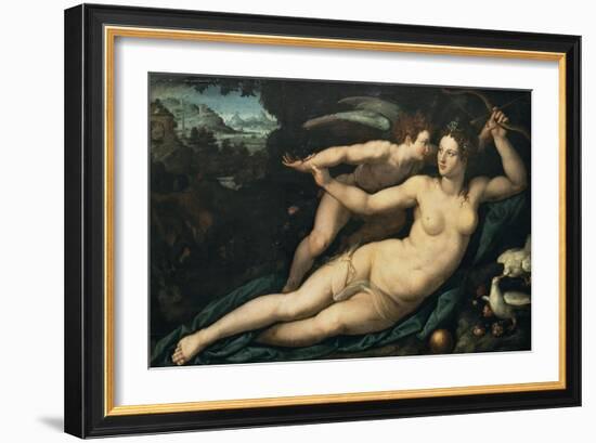 Vénus et l'Amour-Alessandro Allori-Framed Giclee Print