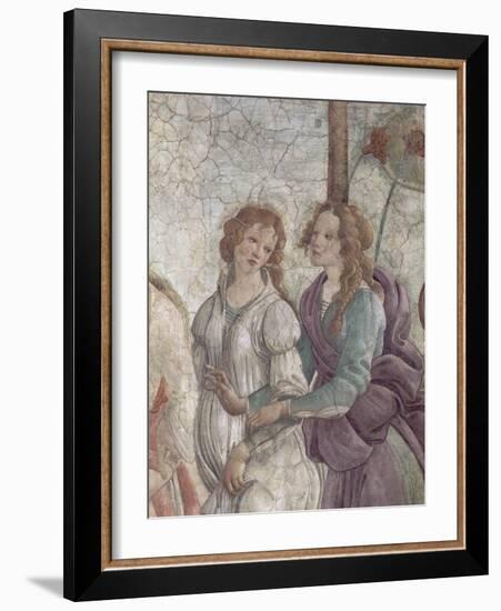 Vénus et les Grâces offrant des présents à une jeune fille-Sandro Botticelli-Framed Giclee Print