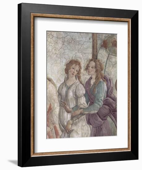 Vénus et les Grâces offrant des présents à une jeune fille-Sandro Botticelli-Framed Giclee Print