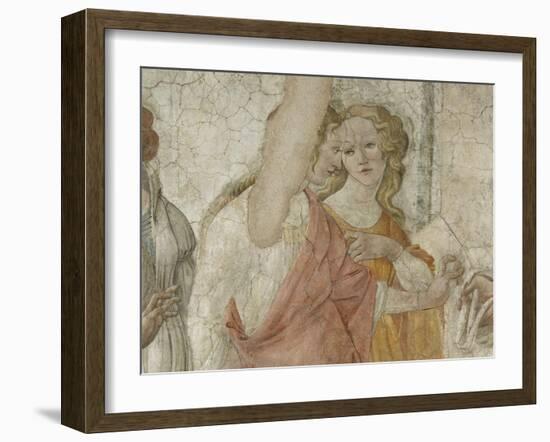 Vénus et les Grâces offrant des présents à une jeune fille-Sandro Botticelli-Framed Giclee Print