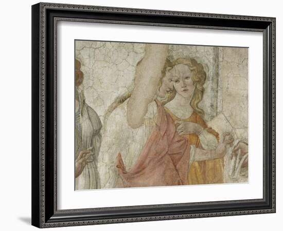 Vénus et les Grâces offrant des présents à une jeune fille-Sandro Botticelli-Framed Giclee Print