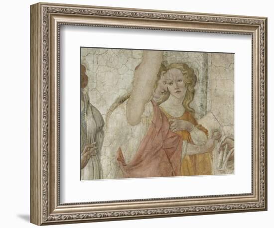 Vénus et les Grâces offrant des présents à une jeune fille-Sandro Botticelli-Framed Giclee Print