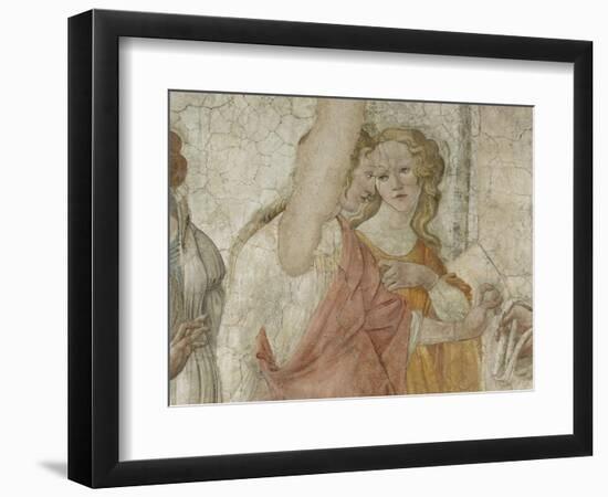 Vénus et les Grâces offrant des présents à une jeune fille-Sandro Botticelli-Framed Giclee Print