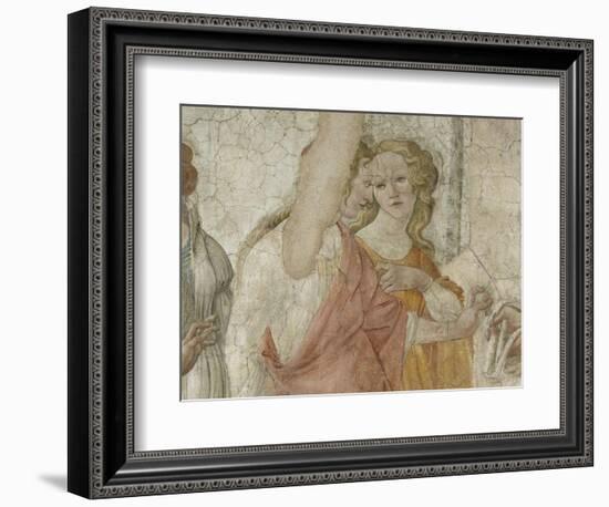 Vénus et les Grâces offrant des présents à une jeune fille-Sandro Botticelli-Framed Giclee Print