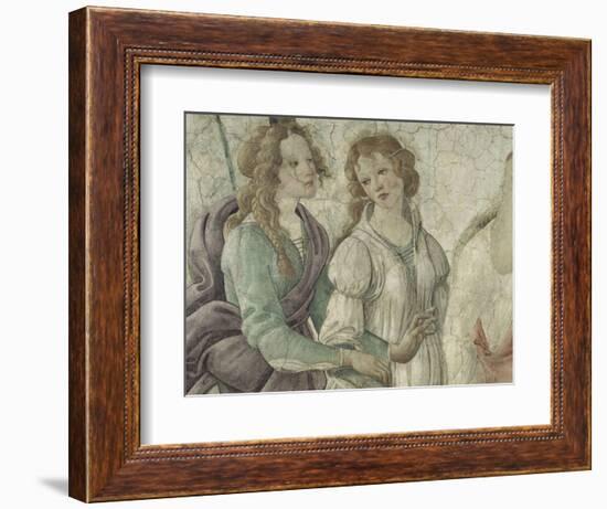 Vénus et les Grâces offrant des présents à une jeune fille-Sandro Botticelli-Framed Giclee Print