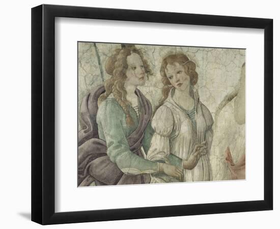 Vénus et les Grâces offrant des présents à une jeune fille-Sandro Botticelli-Framed Giclee Print