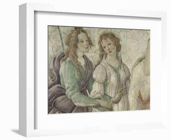 Vénus et les Grâces offrant des présents à une jeune fille-Sandro Botticelli-Framed Giclee Print