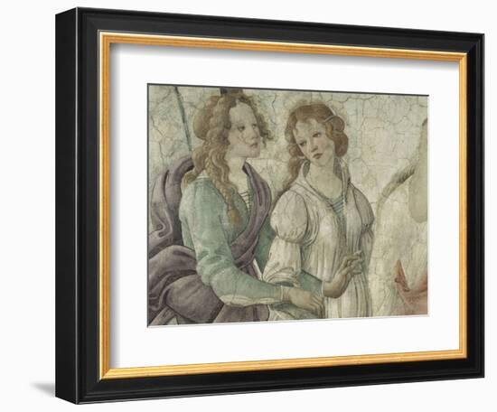 Vénus et les Grâces offrant des présents à une jeune fille-Sandro Botticelli-Framed Giclee Print