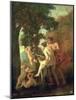 Venus, Faun and Putti, Early 1630s-Nicolas Poussin-Mounted Giclee Print