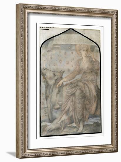 Venus, from 'The Planets', a Series of Window Designs-Edward Burne-Jones-Framed Giclee Print